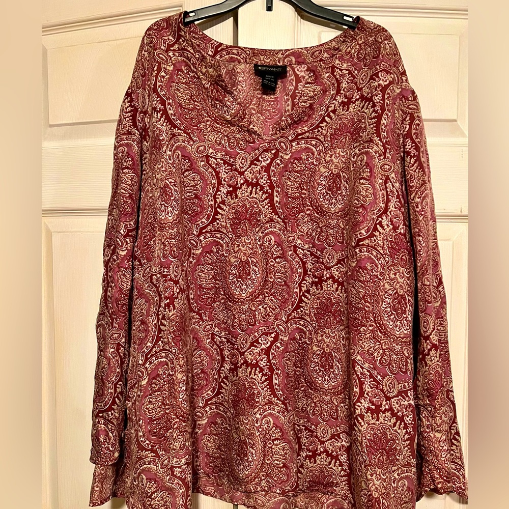 Lane Bryant 100% Silk Blouse Size 18/20